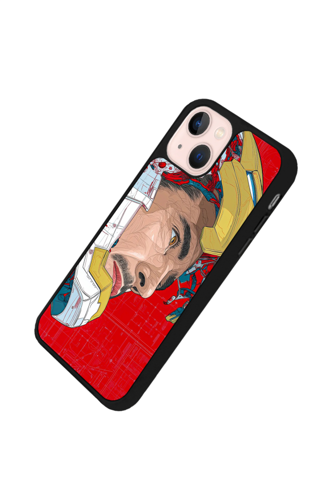 iPhone 15 Uyumlu Iron Man ( Demir Adam ) Tasarımlı Glossy Premium Kılıf