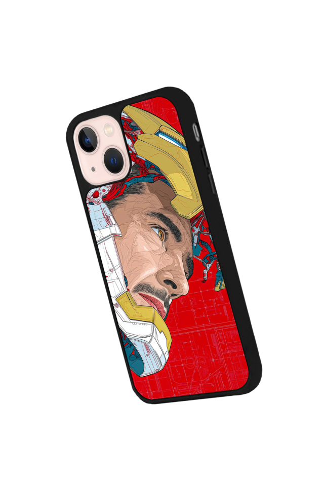 iPhone 15 Uyumlu Iron Man ( Demir Adam ) Tasarımlı Glossy Premium Kılıf