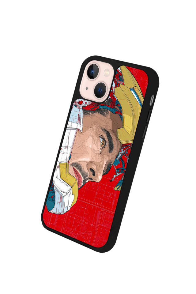 iPhone 15 Uyumlu Iron Man ( Demir Adam ) Tasarımlı Glossy Premium Kılıf