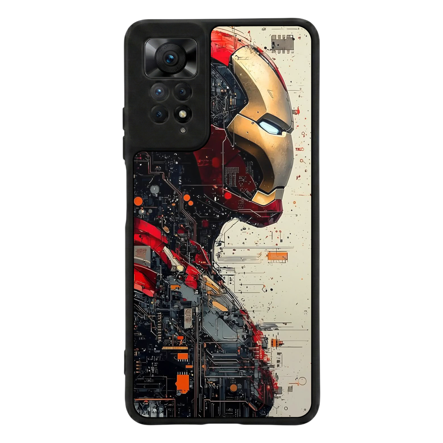 Xiaomi Redmi Note 12 Pro Uyumlu  Iron Man ( Demir Adam ) Tasarımlı Glossy Premium Kılıf