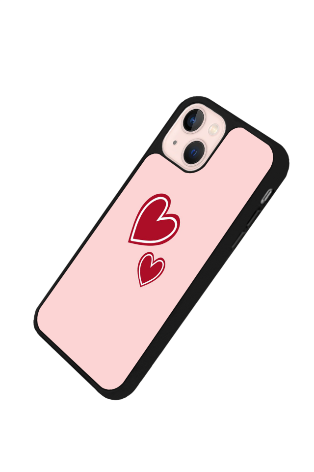 iPhone 15 Plus Uyumlu Kalp Love Tasarımlı Glossy Premium Kılıf
