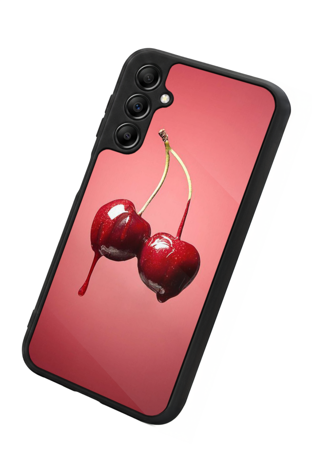 Samsung Galaxy A14 Uyumlu Kiraz Tasarımlı Glossy Premium Kılıf