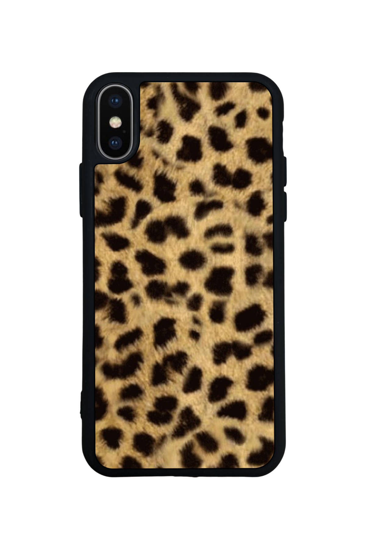 iPhone X/ XS Uyumlu Leopar Tasarımlı Glossy Premium Kılıf