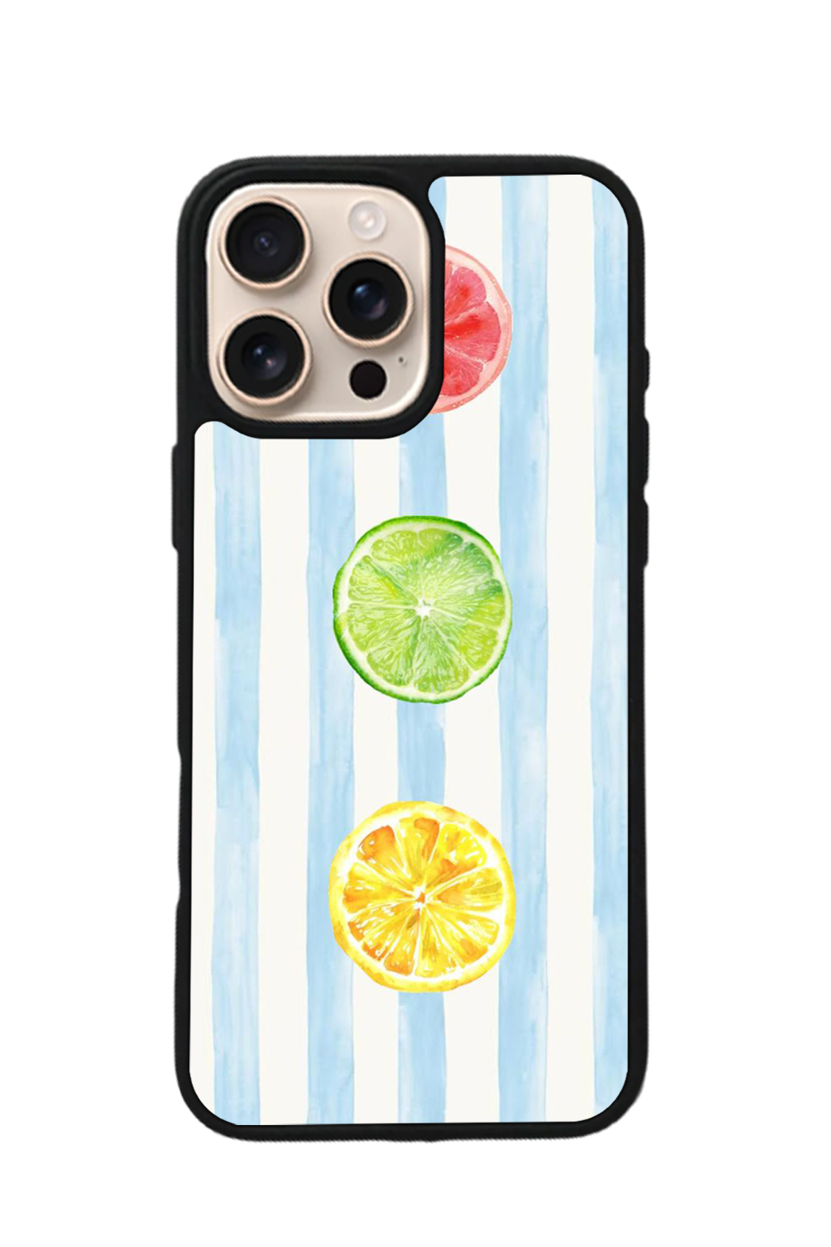 iPhone 16 Pro Uyumlu Limon Tasarımlı Glossy Premium Kılıf
