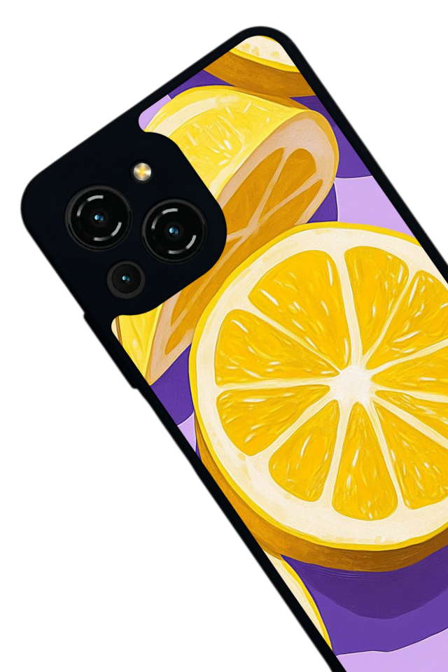 Reeder S23 Pro Max Uyumlu Limon Tasarımlı Glossy Premium Kılıf