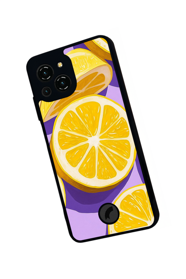 Reeder S23 Pro Max Uyumlu Limon Tasarımlı Glossy Premium Kılıf