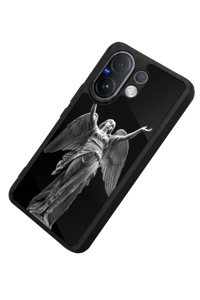 Vivo V60 Uyumlu Melek Tasarımlı Glossy Premium Kılıf