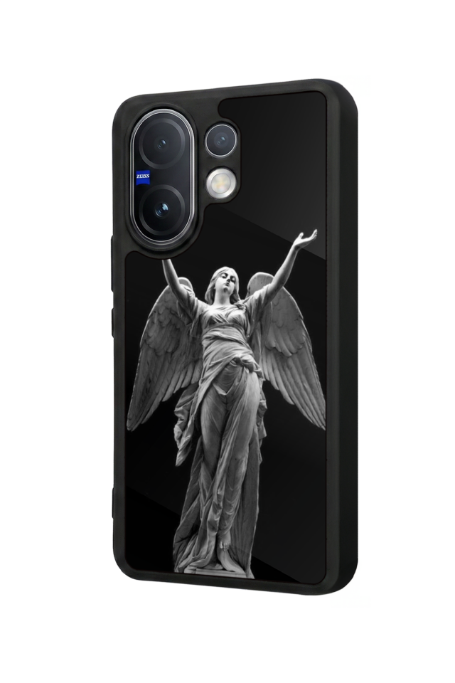 Vivo V60 Uyumlu Melek Tasarımlı Glossy Premium Kılıf