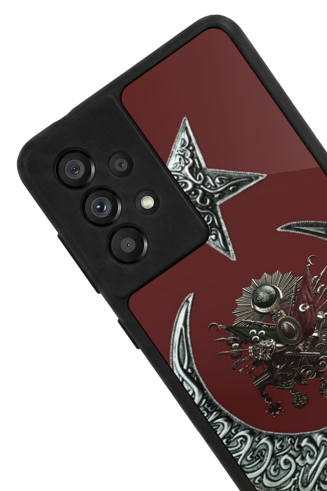 Samsung Galaxy A73 Uyumlu Osmanli Tugrasi Tasarımlı Glossy Premium Kılıf