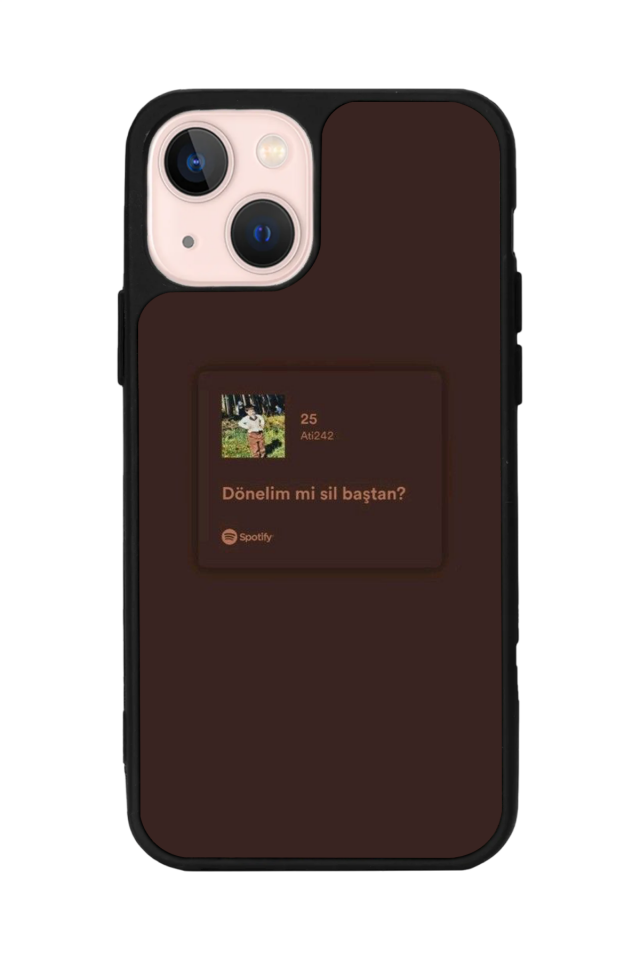 iPhone 13/14 Uyumlu Sarki Sozleri Tasarımlı Glossy Premium Kılıf