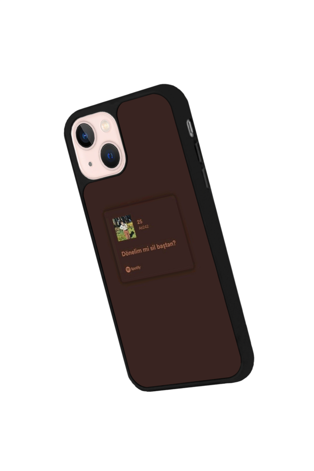 iPhone 13/14 Uyumlu Sarki Sozleri Tasarımlı Glossy Premium Kılıf