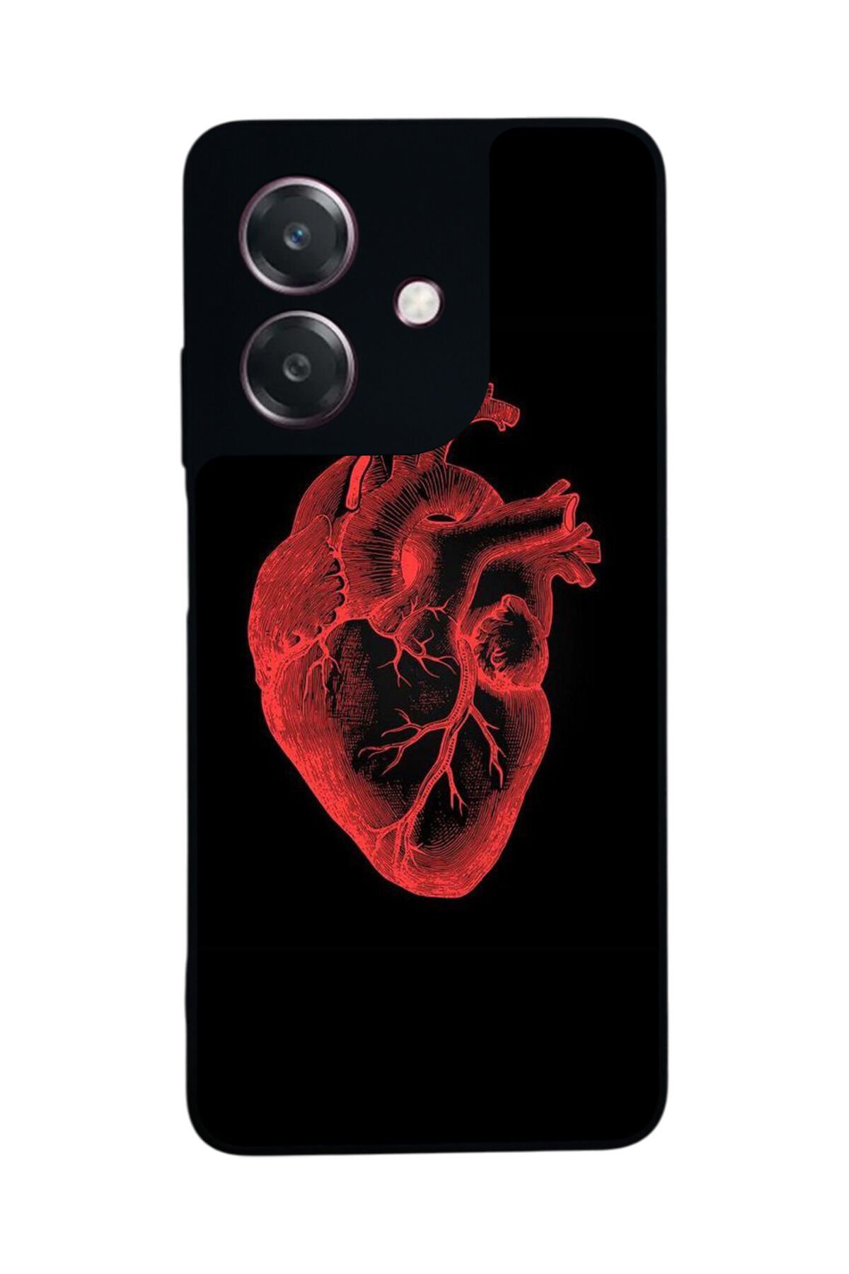 Oppo A3 5G Uyumlu Kalp Love Tasarımlı Glossy Premium Kılıf