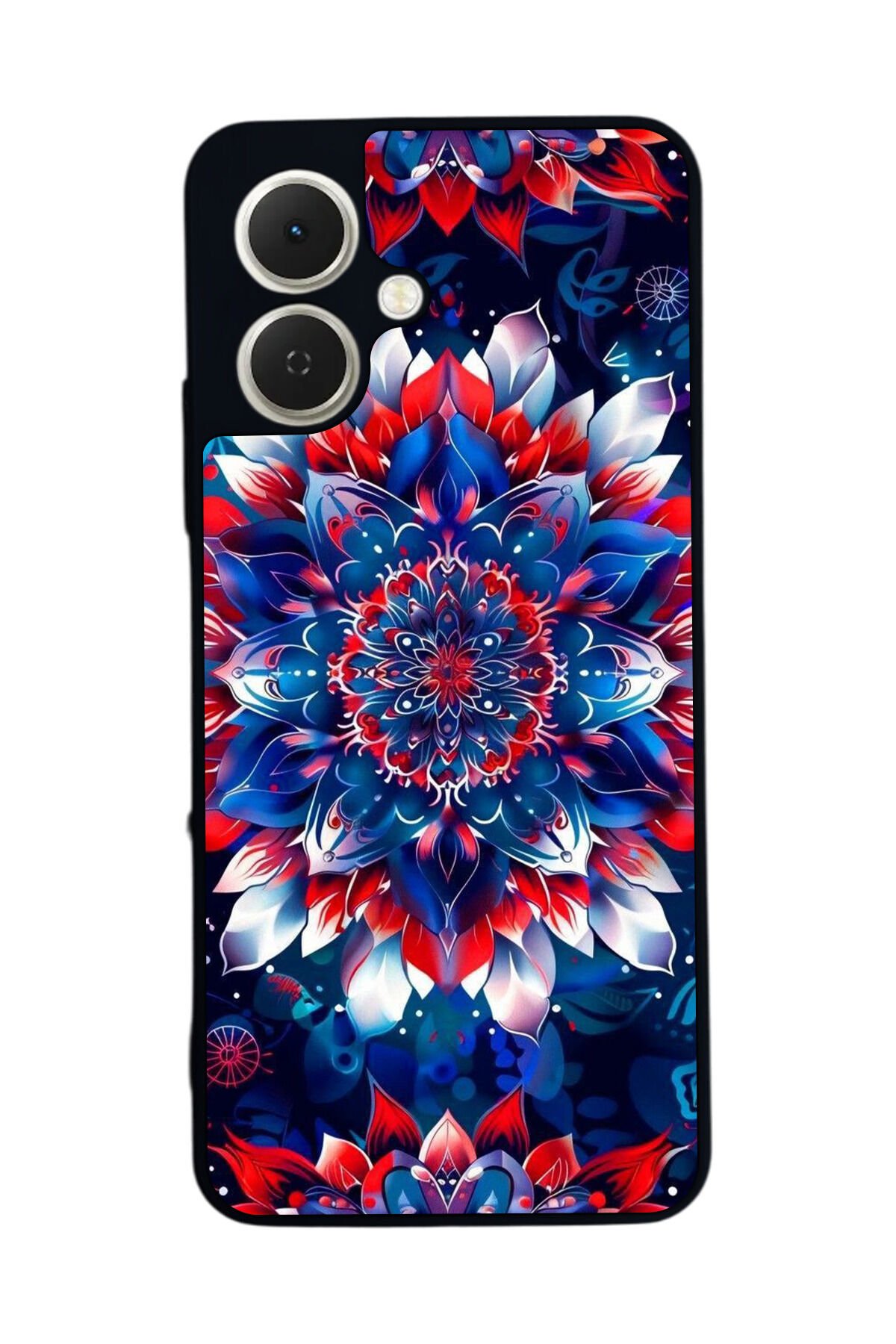 Tecno Spark GO 2 Uyumlu Mandala Tasarımlı Glossy Premium Kılıf