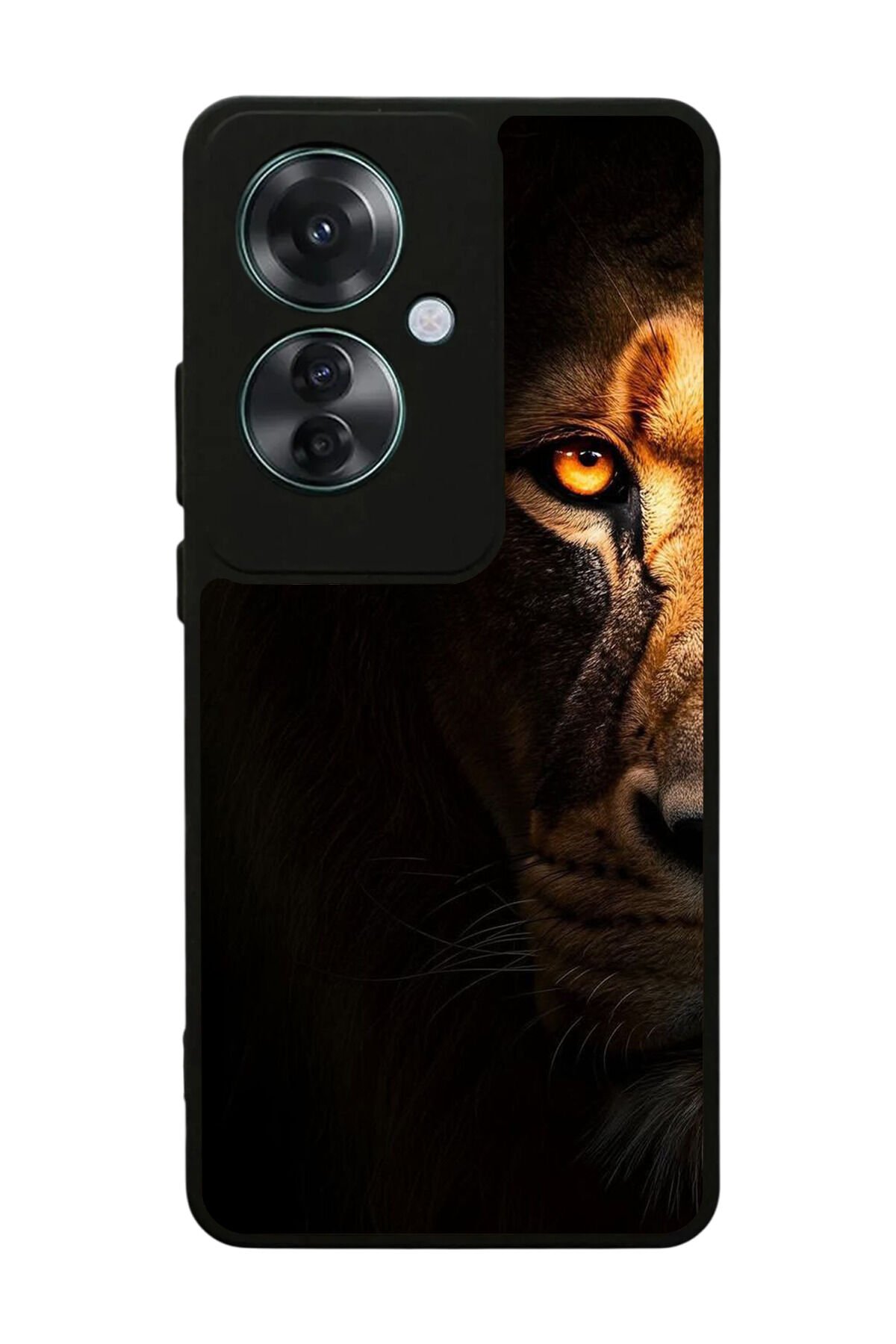 Oppo Reno 11F Uyumlu Aslan Tasarımlı Glossy Premium Kılıf