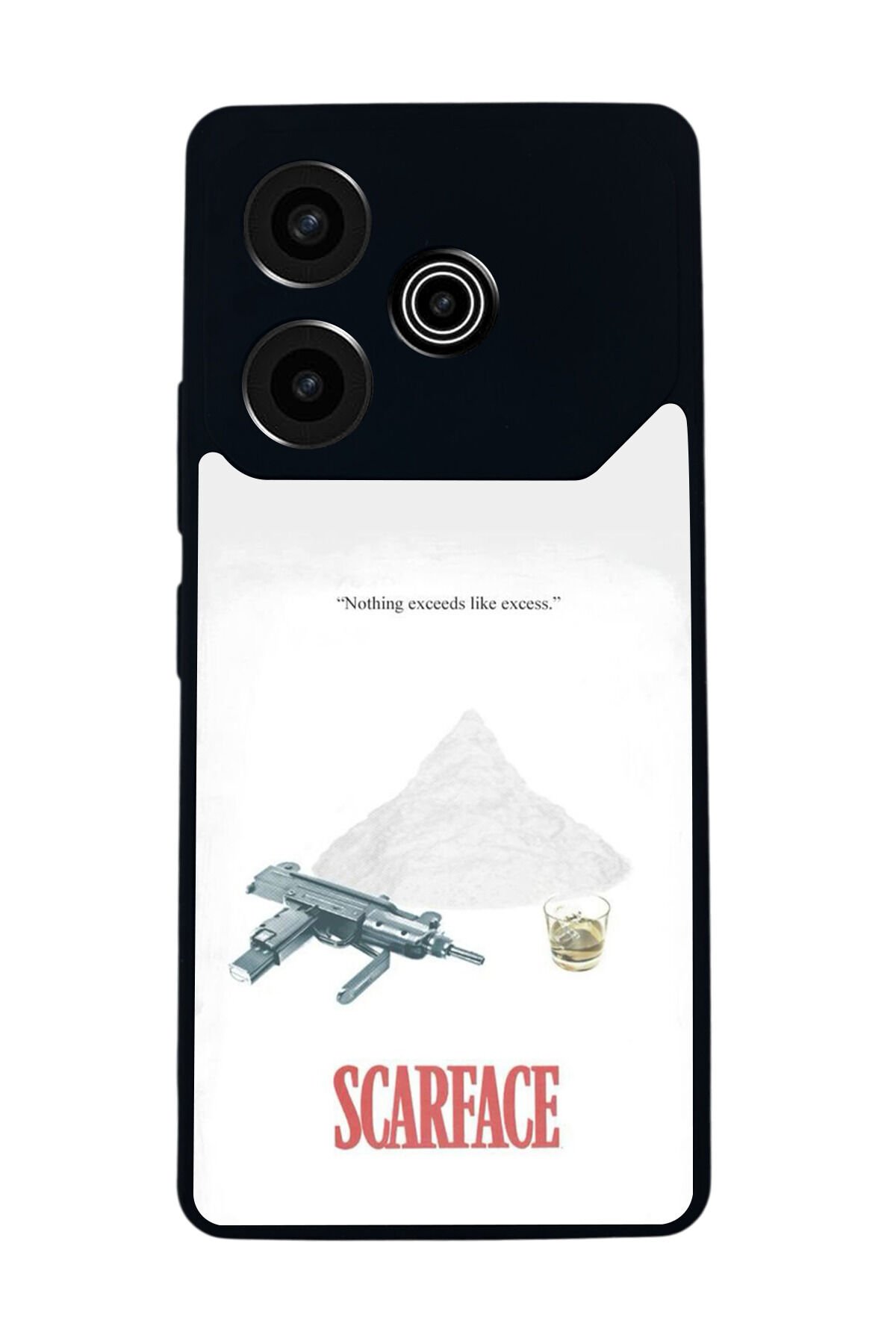 Tecno Pova 6 Uyumlu Scarface Tasarımlı Glossy Premium Kılıf