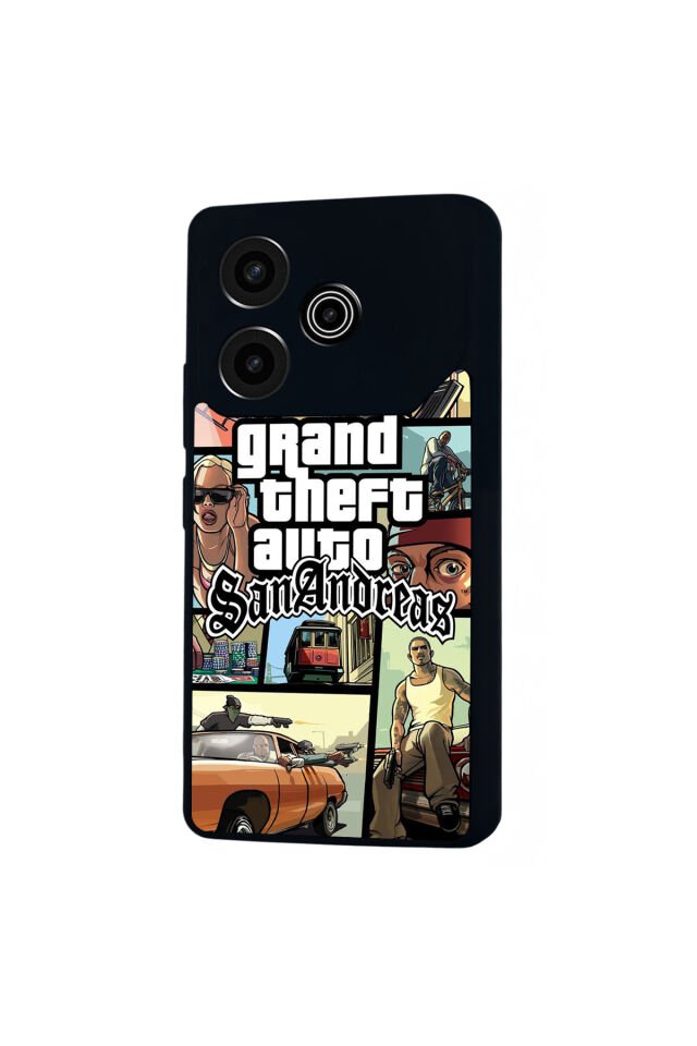 Tecno Pova 6 Uyumlu GTA Tasarımlı Glossy Premium Kılıf