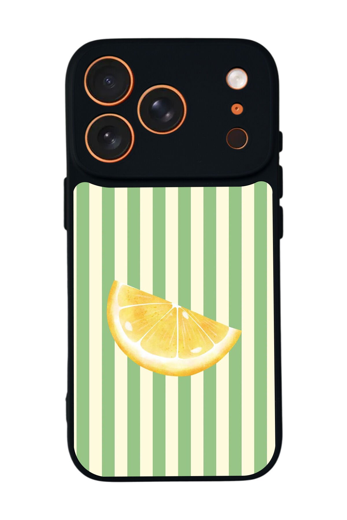 iPhone 17 Pro Max Uyumlu Limon Tasarımlı Glossy Premium Kılıf