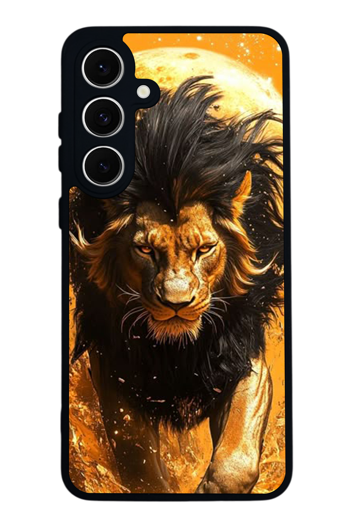 Samsung Galaxy A16 Uyumlu Aslan Tasarımlı Glossy Premium Kılıf