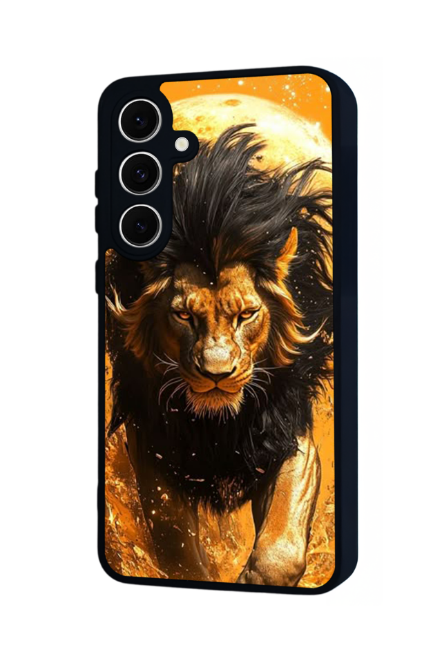 Samsung Galaxy A16 Uyumlu Aslan Tasarımlı Glossy Premium Kılıf