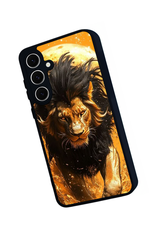 Samsung Galaxy A16 Uyumlu Aslan Tasarımlı Glossy Premium Kılıf