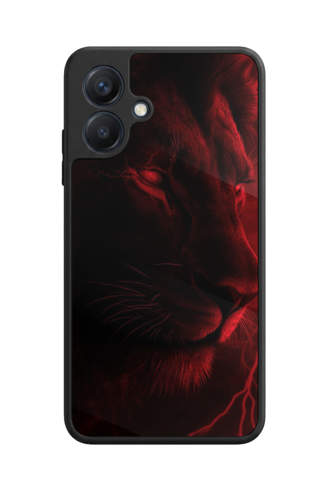 Samsung Galaxy A07 Uyumlu Aslan Tasarımlı Glossy Premium Kılıf