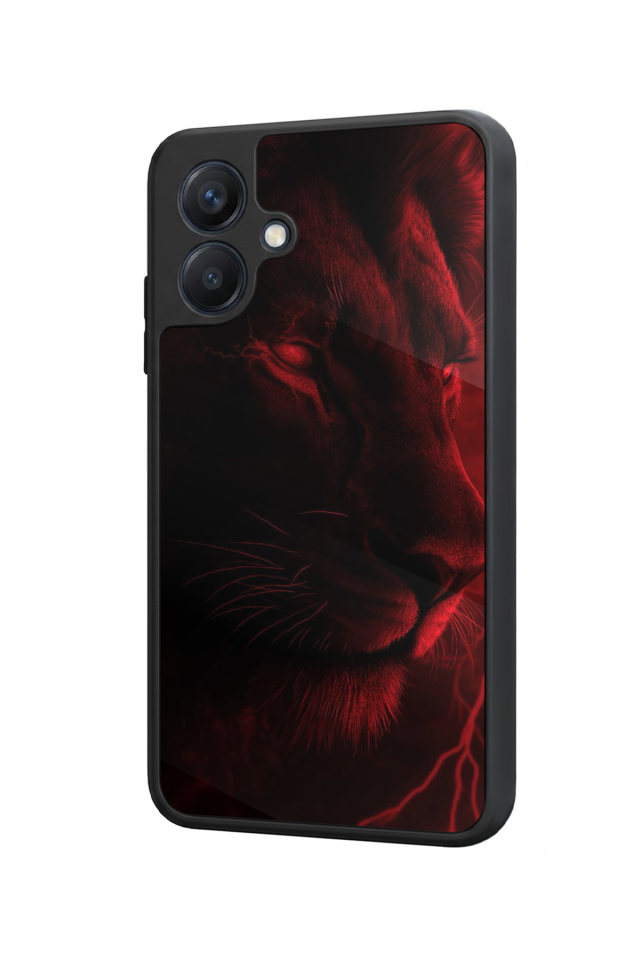 Samsung Galaxy A07 Uyumlu Aslan Tasarımlı Glossy Premium Kılıf