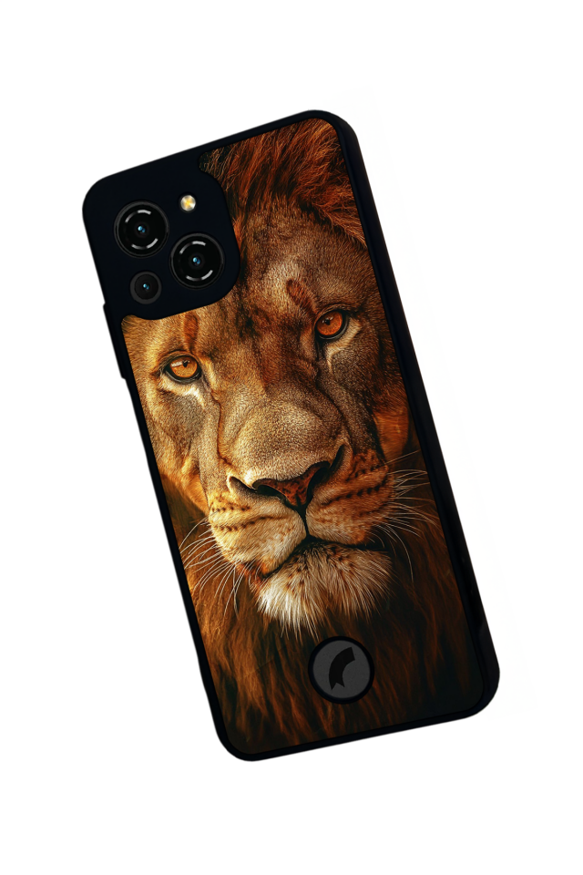 Reeder S23 Pro Max Uyumlu Aslan Tasarımlı Glossy Premium Kılıf