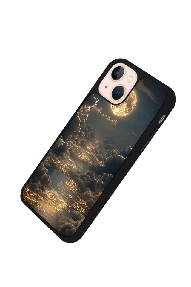 iPhone 14 Plus Uyumlu Ay Tasarımlı Glossy Premium Kılıf