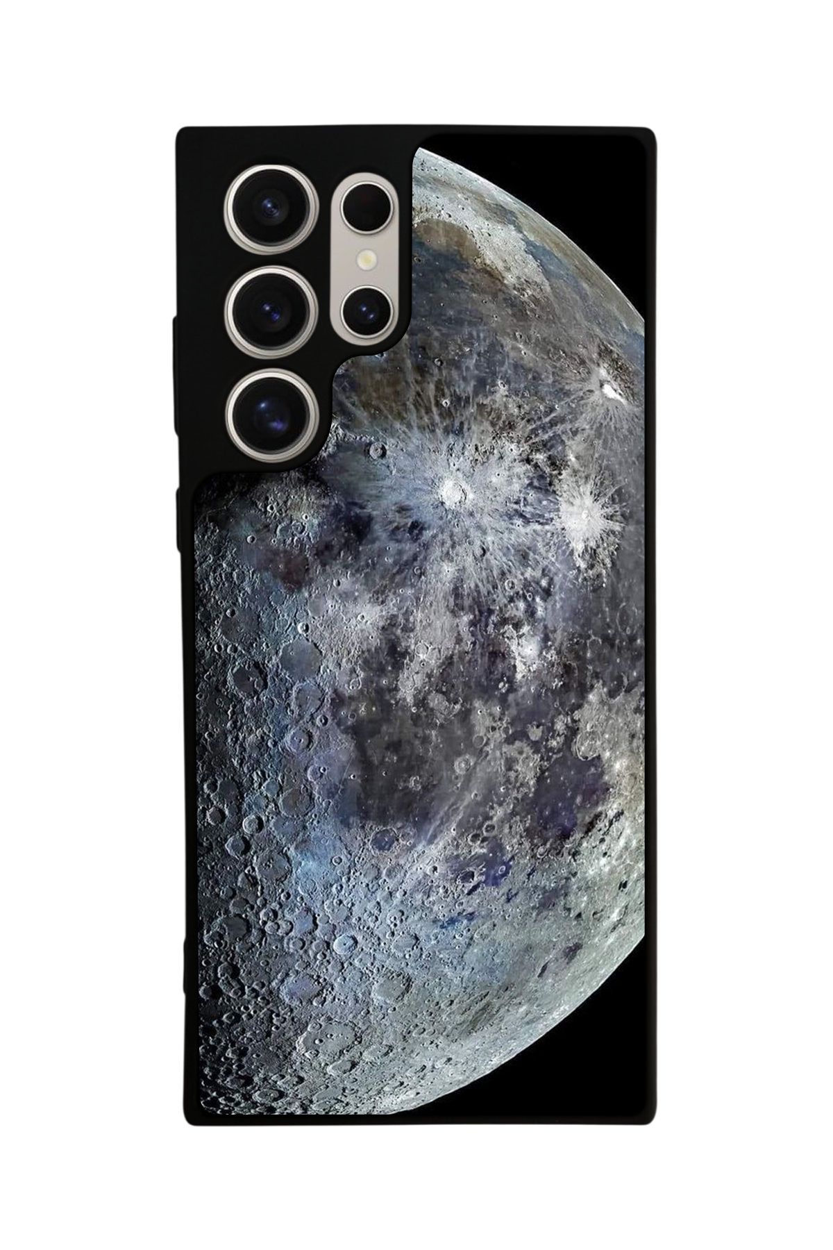 Samsung Galaxy S22 Ultra Uyumlu Ay Tasarımlı Glossy Premium Kılıf