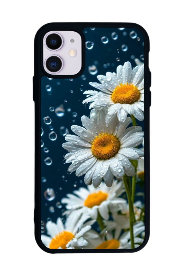 iPhone 11 Uyumlu Cicek Tasarımlı Glossy Premium Kılıf