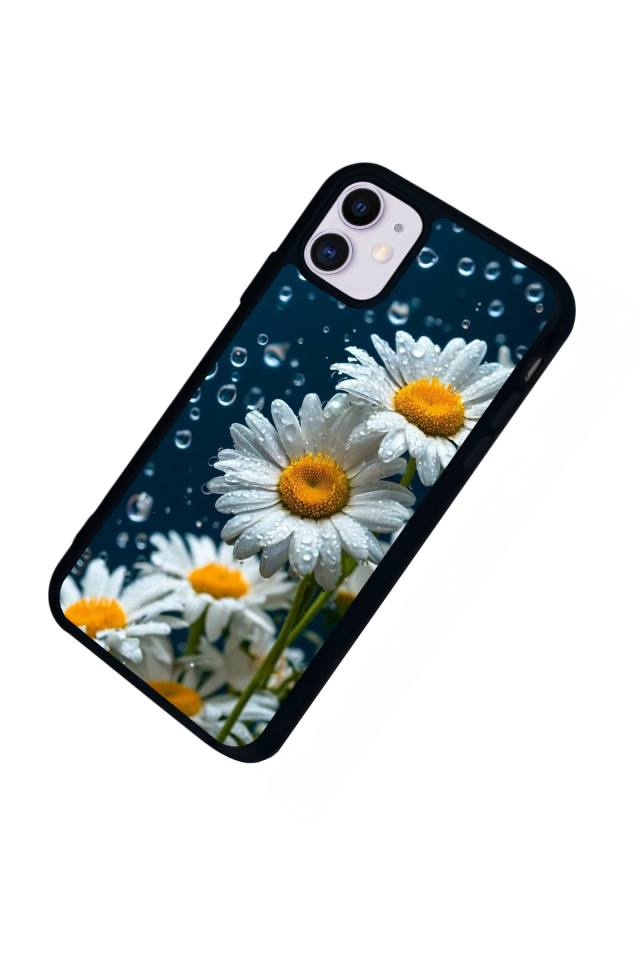 iPhone 11 Uyumlu Cicek Tasarımlı Glossy Premium Kılıf