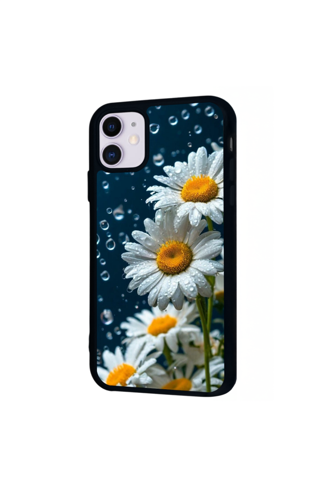 iPhone 11 Uyumlu Cicek Tasarımlı Glossy Premium Kılıf