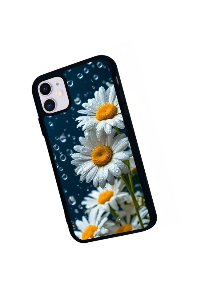 iPhone 11 Uyumlu Cicek Tasarımlı Glossy Premium Kılıf