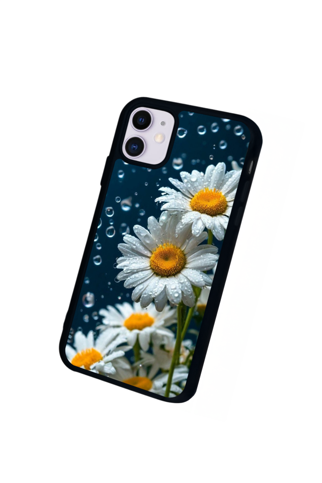 iPhone 11 Uyumlu Cicek Tasarımlı Glossy Premium Kılıf