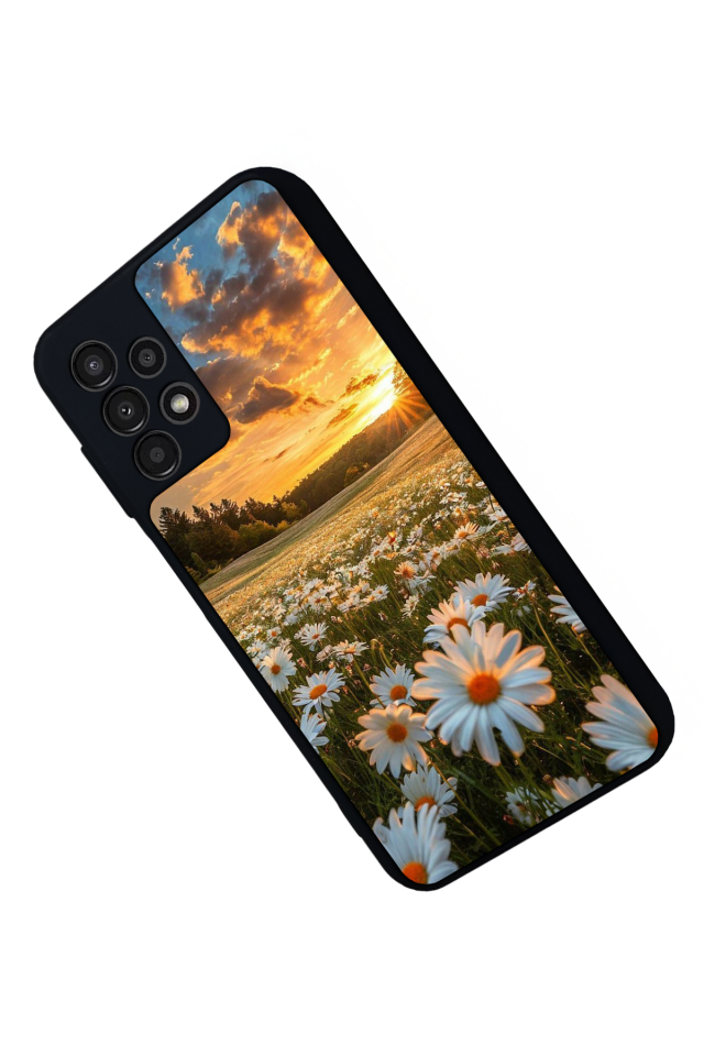 Samsung Galaxy A13 Uyumlu Cicek Tasarımlı Glossy Premium Kılıf