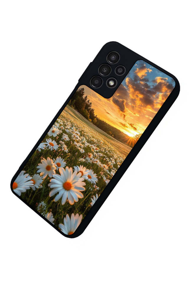 Samsung Galaxy A13 Uyumlu Cicek Tasarımlı Glossy Premium Kılıf