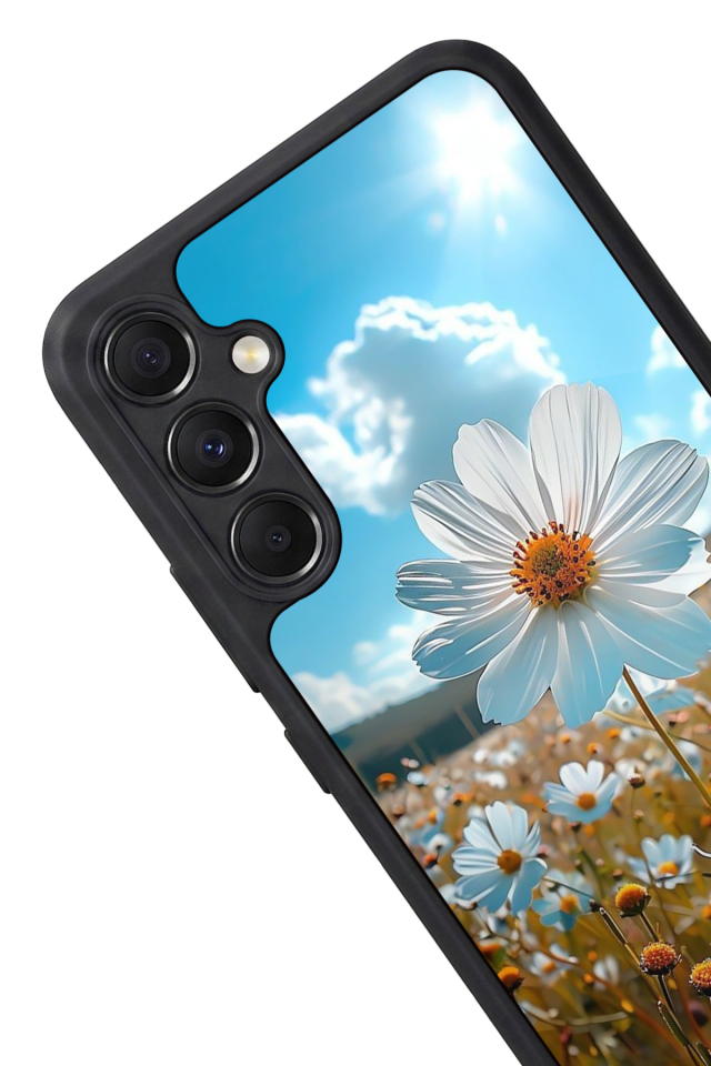 Samsung Galaxy M34 Uyumlu Cicek Tasarımlı Glossy Premium Kılıf