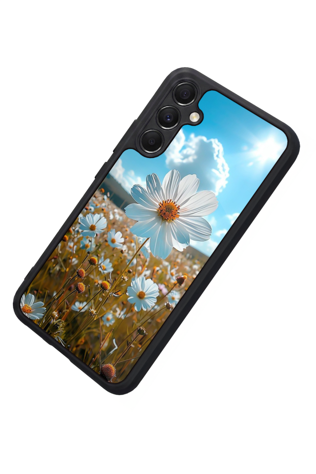 Samsung Galaxy M34 Uyumlu Cicek Tasarımlı Glossy Premium Kılıf
