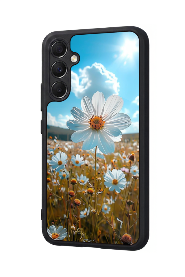 Samsung Galaxy M34 Uyumlu Cicek Tasarımlı Glossy Premium Kılıf