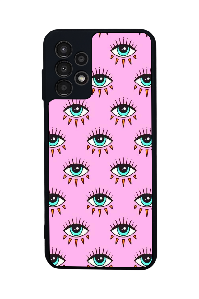 Samsung Galaxy A23 Uyumlu Göz Tasarımlı Glossy Premium Kılıf