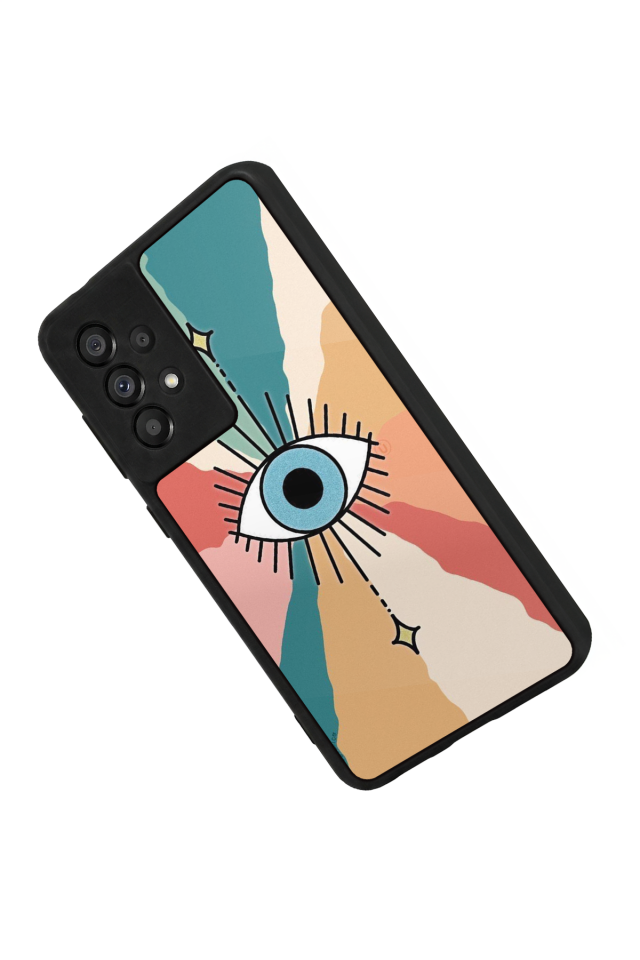 Samsung Galaxy A73 Uyumlu Göz Tasarımlı Glossy Premium Kılıf