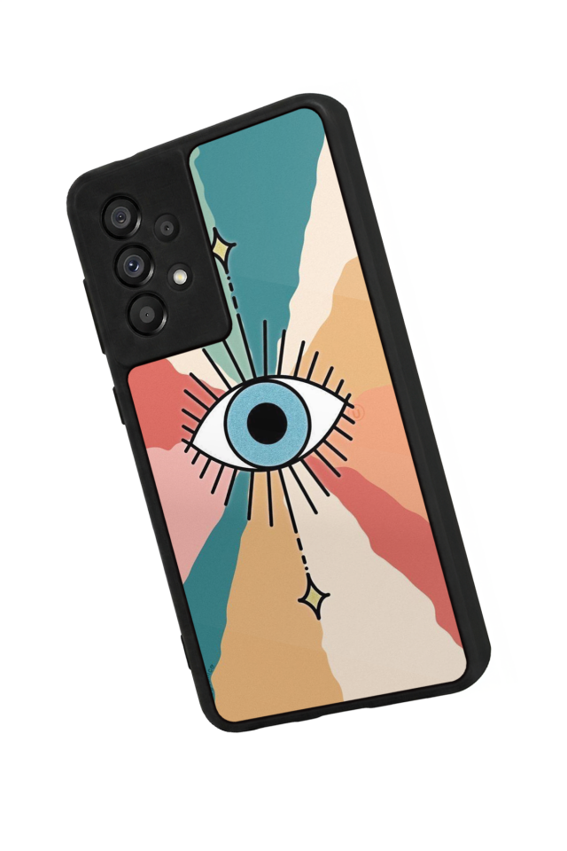 Samsung Galaxy A73 Uyumlu Göz Tasarımlı Glossy Premium Kılıf