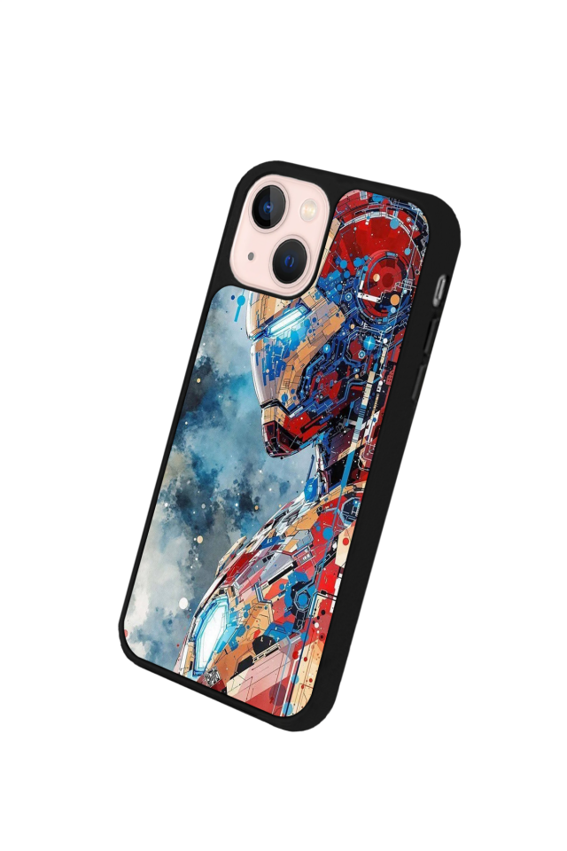 iPhone 15 Uyumlu Iron Man ( Demir Adam ) Tasarımlı Glossy Premium Kılıf