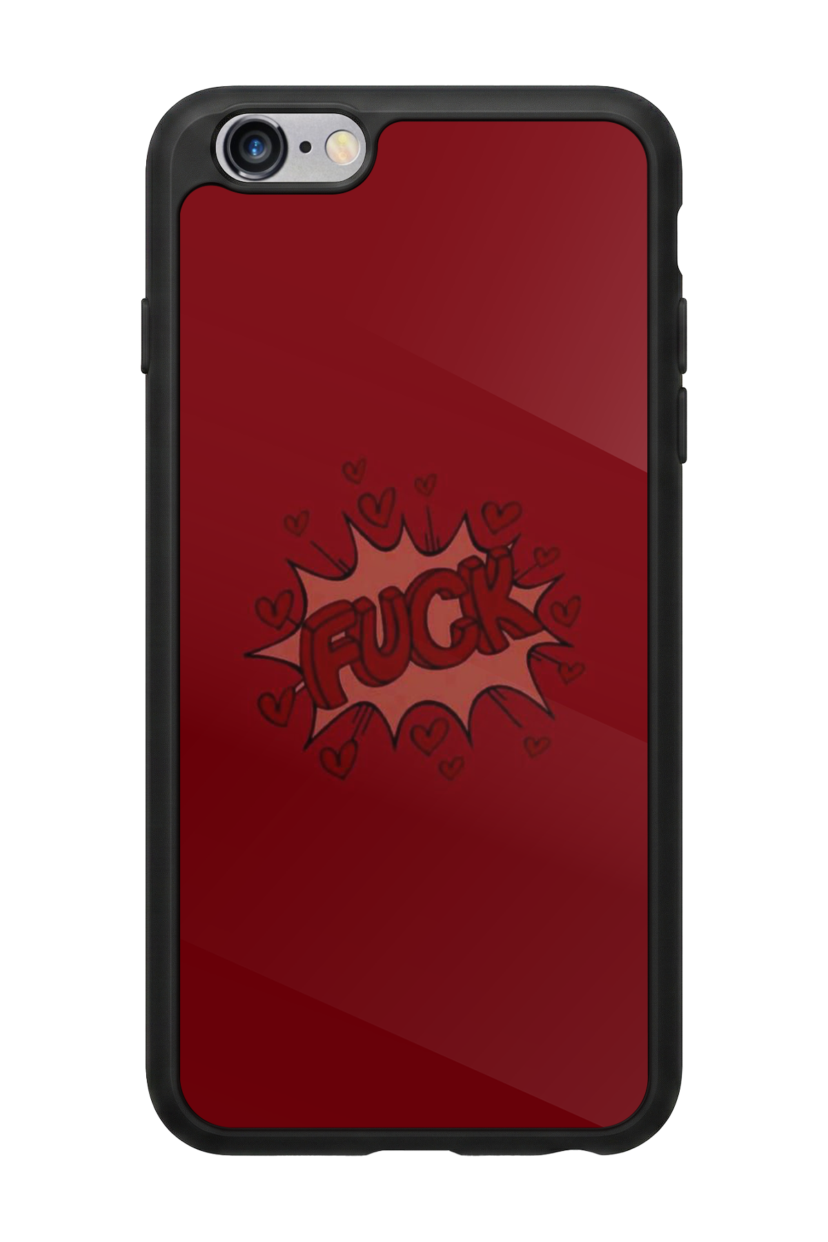 iPhone 6s Plus Uyumlu Kalp Love Tasarımlı Glossy Premium Kılıf