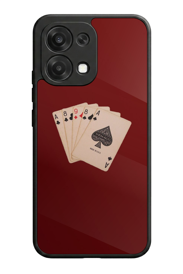 Oppo A6 Pro Uyumlu Kart Tasarımlı Glossy Premium Kılıf