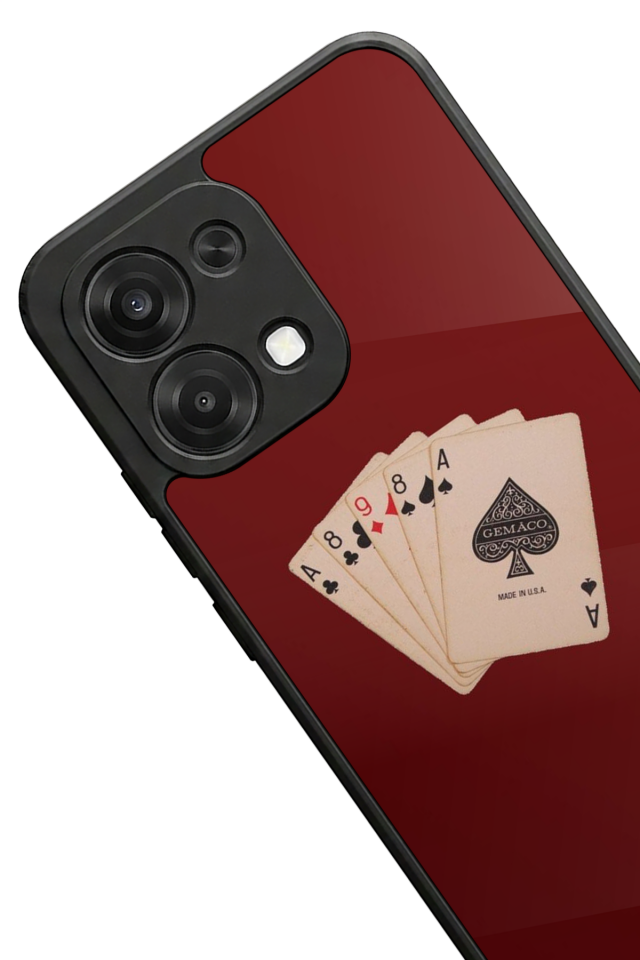 Oppo A6 Pro Uyumlu Kart Tasarımlı Glossy Premium Kılıf