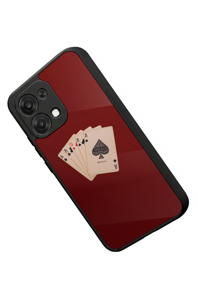 Oppo A6 Pro Uyumlu Kart Tasarımlı Glossy Premium Kılıf