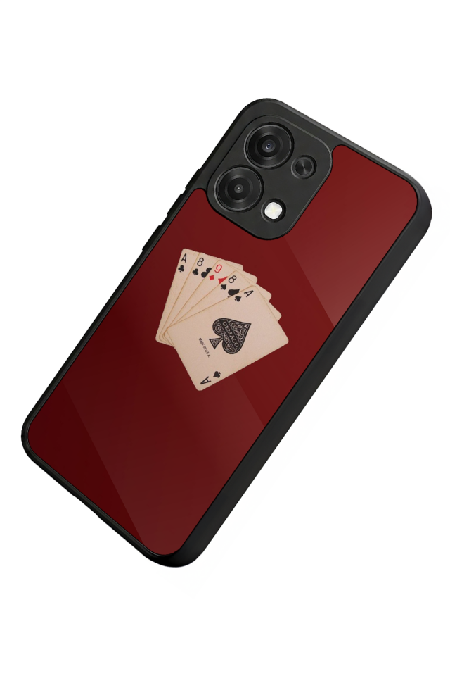 Oppo A6 Pro Uyumlu Kart Tasarımlı Glossy Premium Kılıf