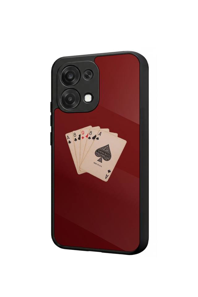 Oppo A6 Pro Uyumlu Kart Tasarımlı Glossy Premium Kılıf