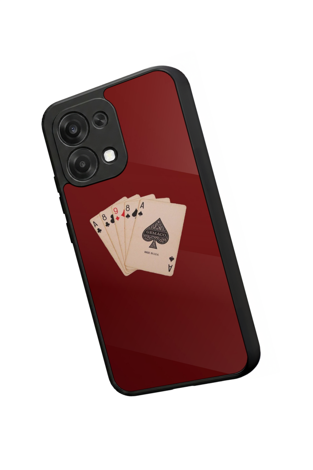 Oppo A6 Pro Uyumlu Kart Tasarımlı Glossy Premium Kılıf